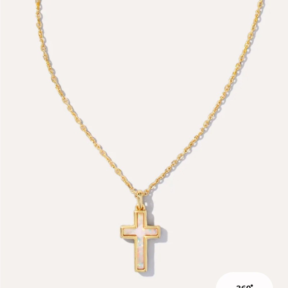Gold Cross Pendant Necklace